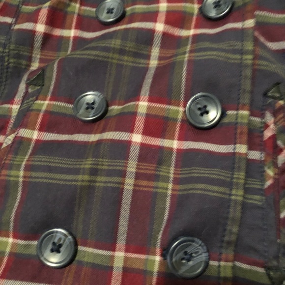 Aeropostale plaid jacket with buttons - Picture 4 of 6